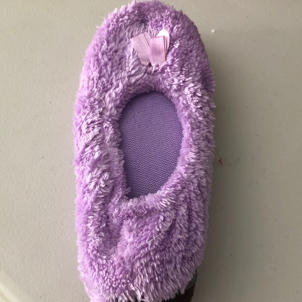 Lola Purple Fuzzy Sandals
